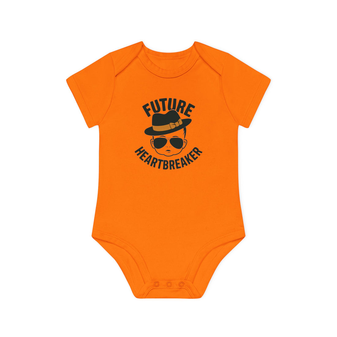 "Future heartbreaker" Baby Organic Short Sleeve Bodysuit