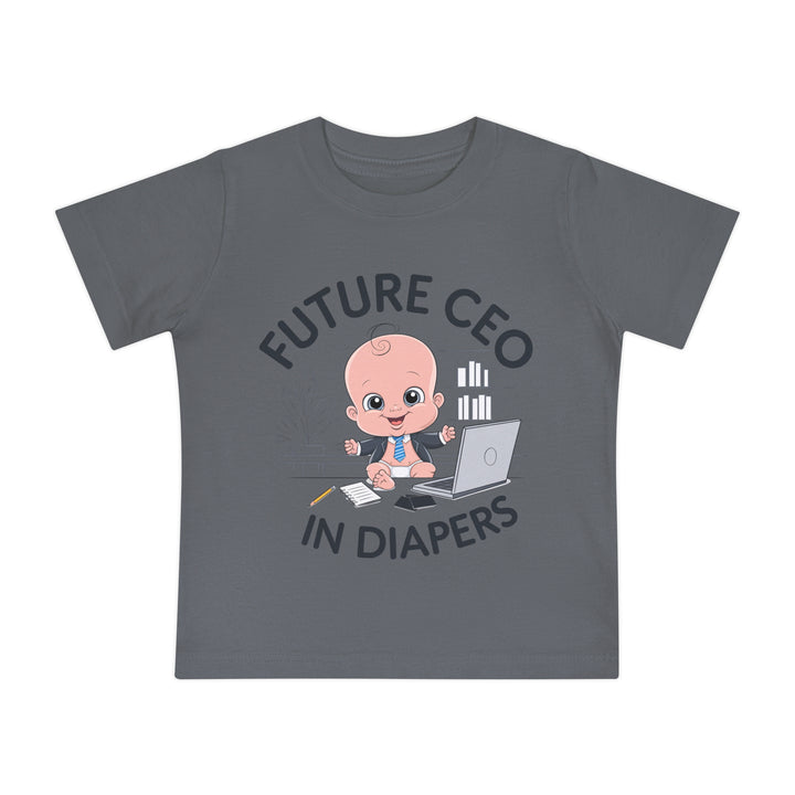 "Future CEO in diapers" Baby Short Sleeve T-Shirt