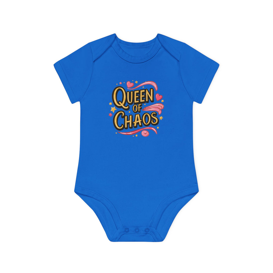 "Queen of chaos" Baby Organic Short Sleeve Bodysuit