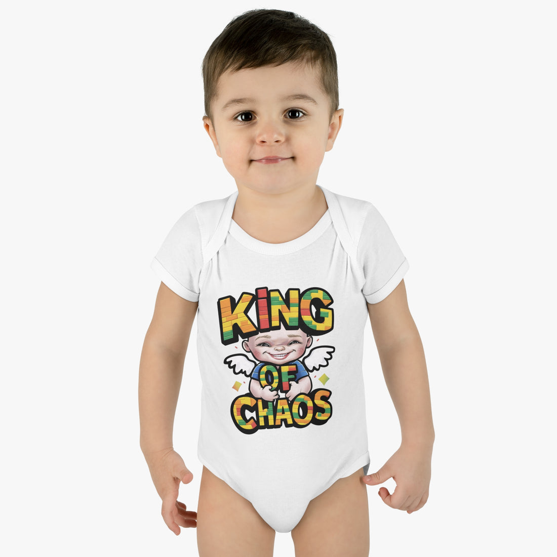 "King of chaos" Infant Baby Rib Bodysuit