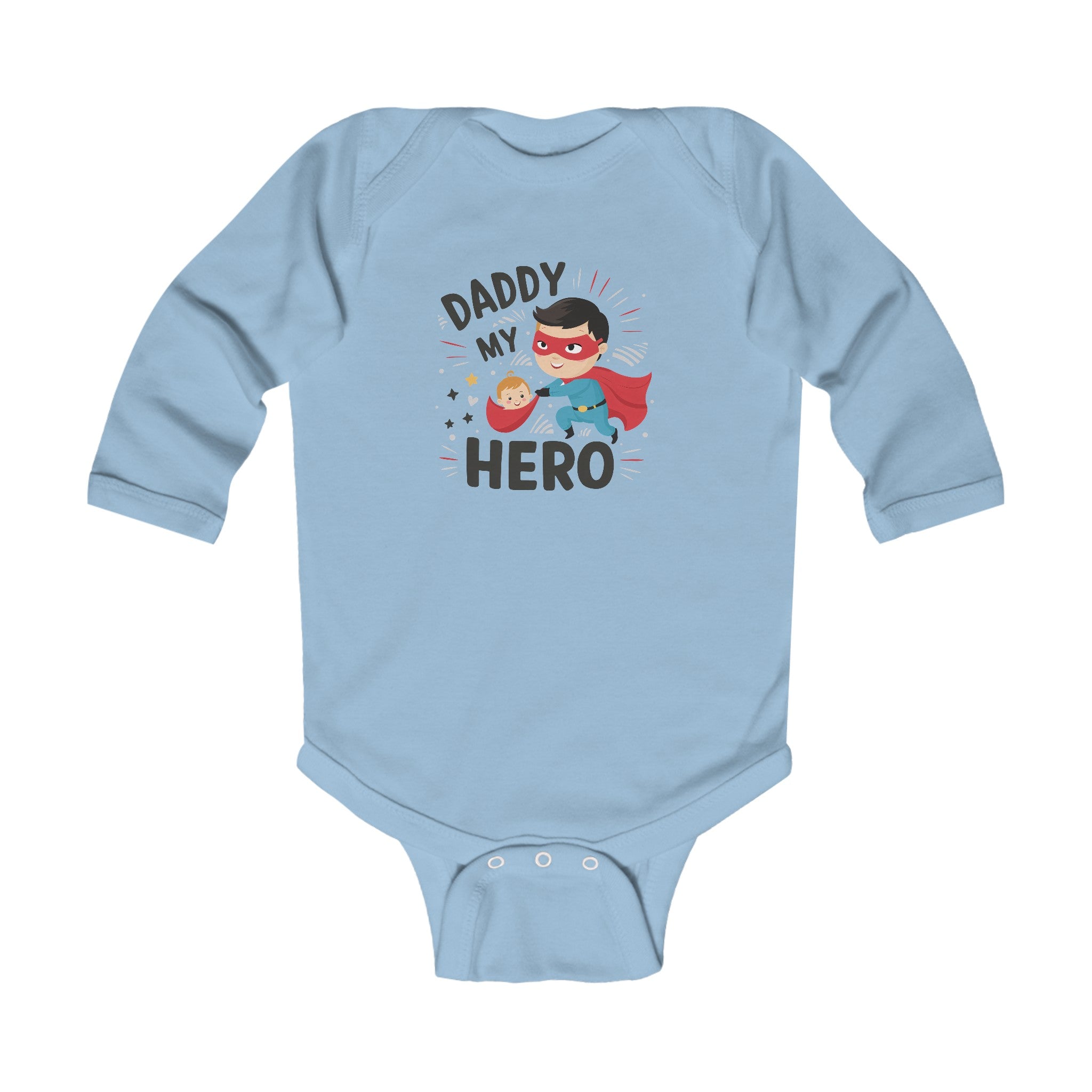 "Daddy is my hero" Infant Long Sleeve Bodysuit