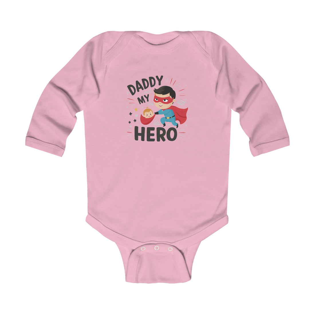 "Daddy is my hero" Infant Long Sleeve Bodysuit