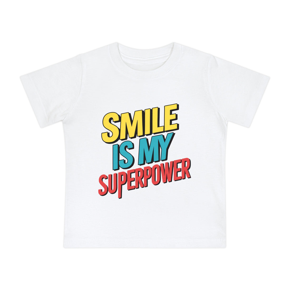 "Smile is my superpower" Baby Short Sleeve T-Shirt