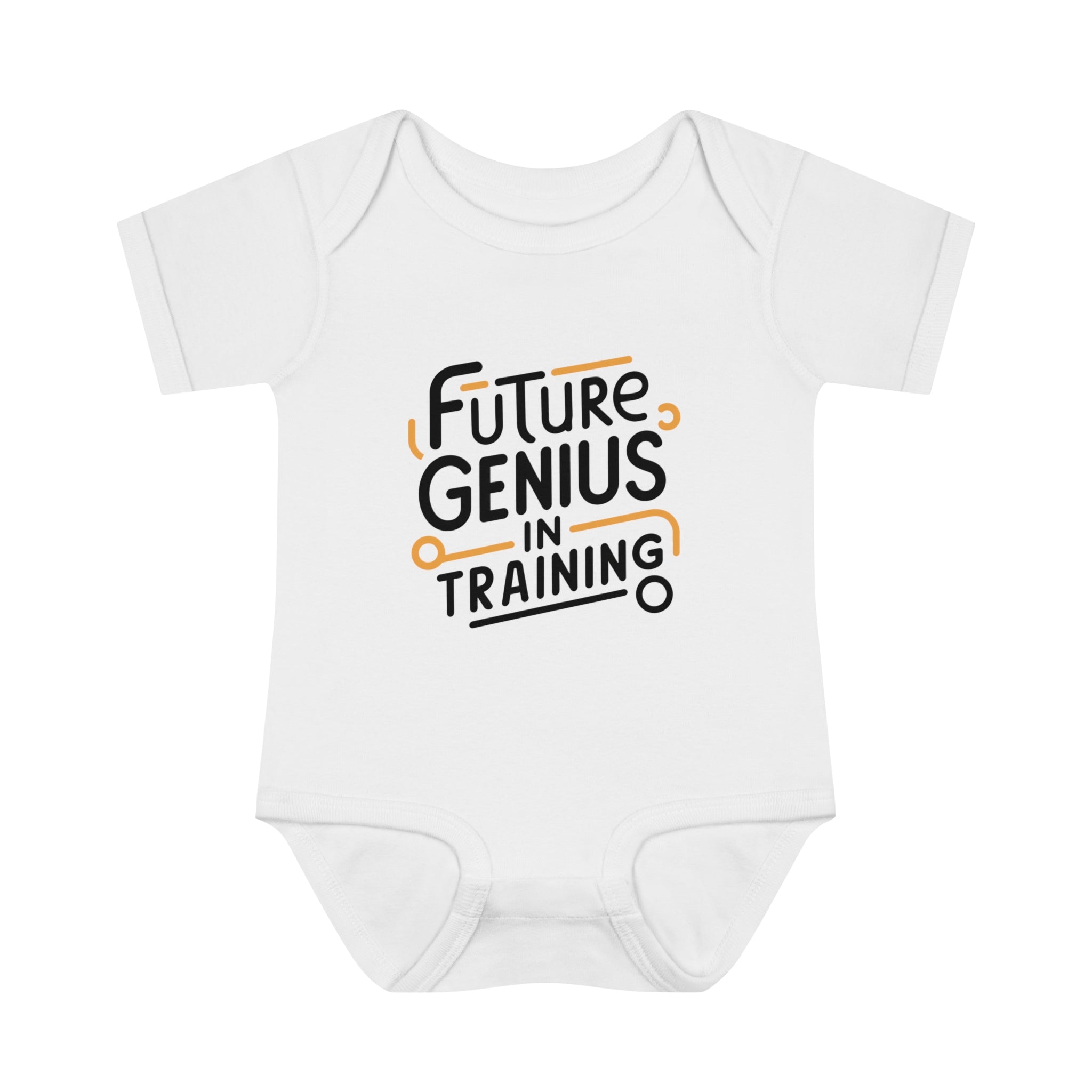 "Future genius in training" Infant Baby Rib Bodysuit