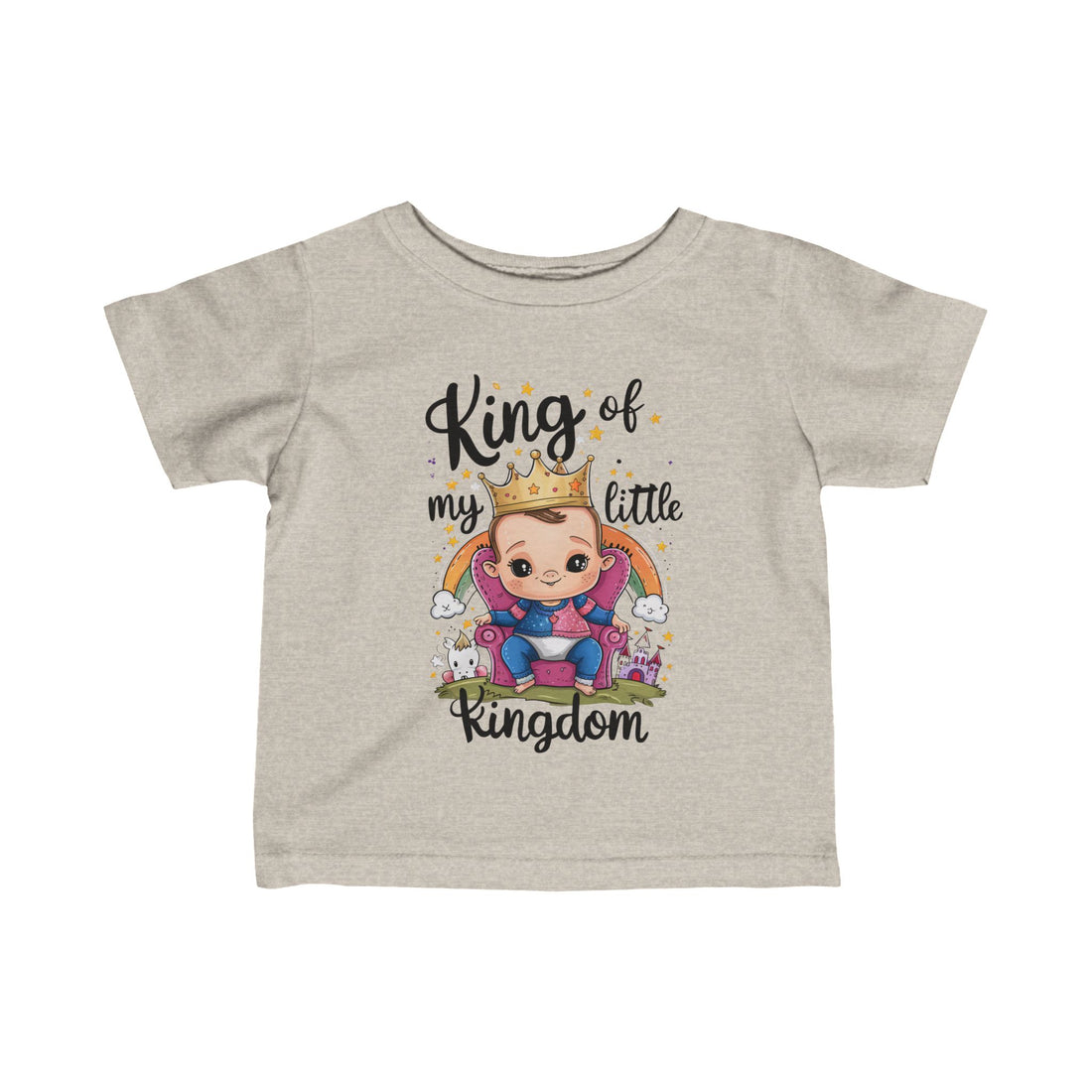 "King of my little kingdom" Infant Fine Jersey Tee