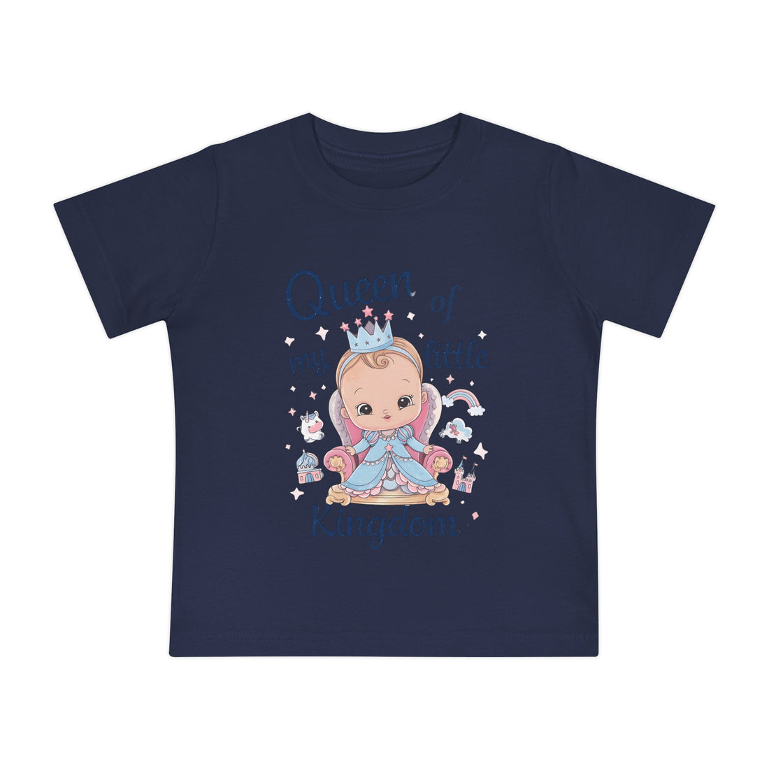 "Queen of my little kingdom" Baby Short Sleeve T-Shirt