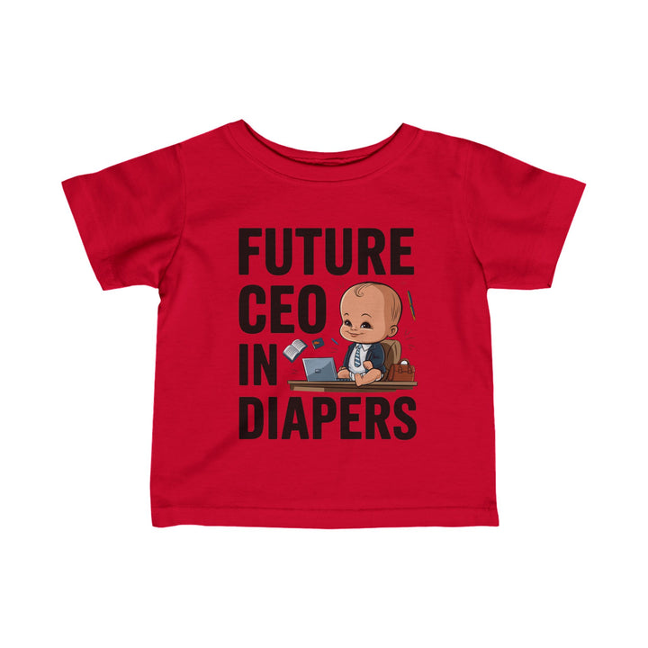 "Future CEO in diapers" Infant Fine Jersey Tee