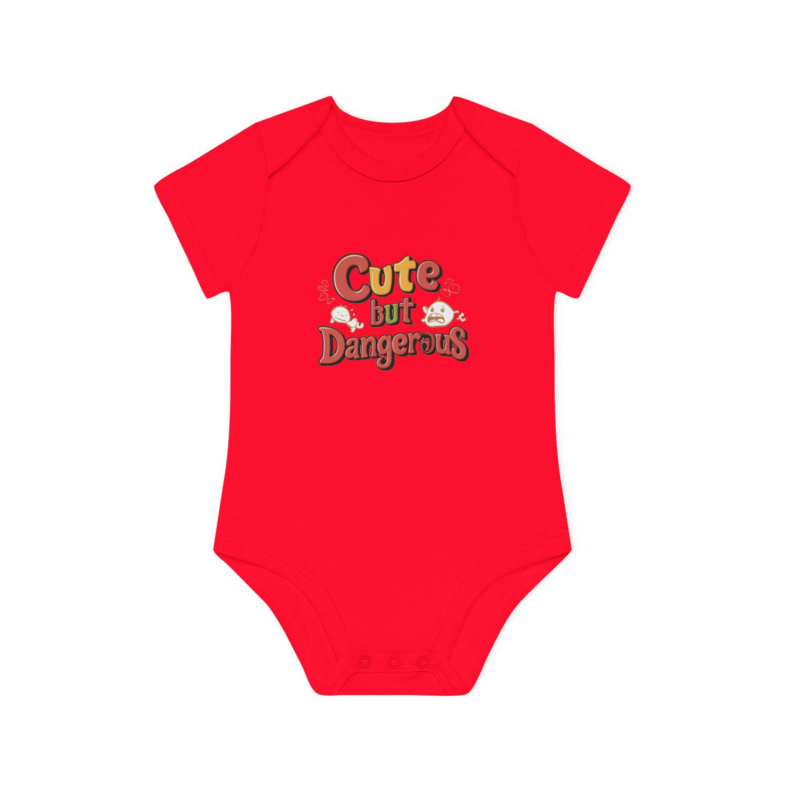 "Cute but dangerous" Baby Organic Short Sleeve Bodysuit