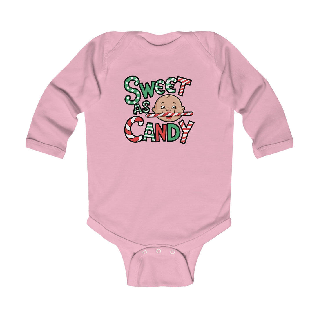 "Sweet as candy" Infant Long Sleeve Bodysuit