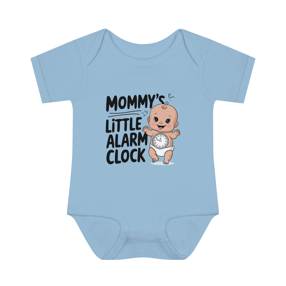 "Mommy's little alarm clock" Infant Baby Rib Bodysuit