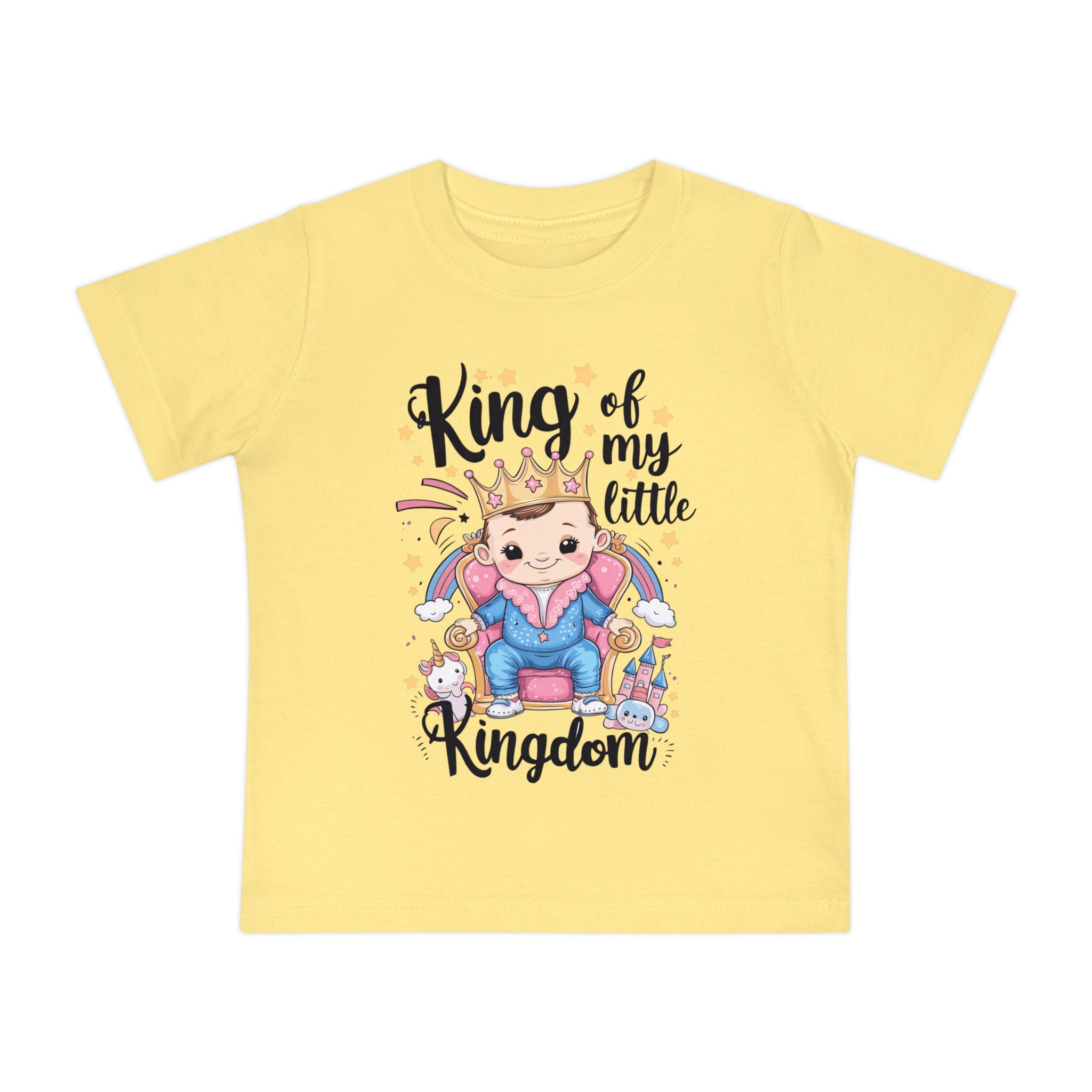 "King of my little kingdom" Baby Short Sleeve T-Shirt