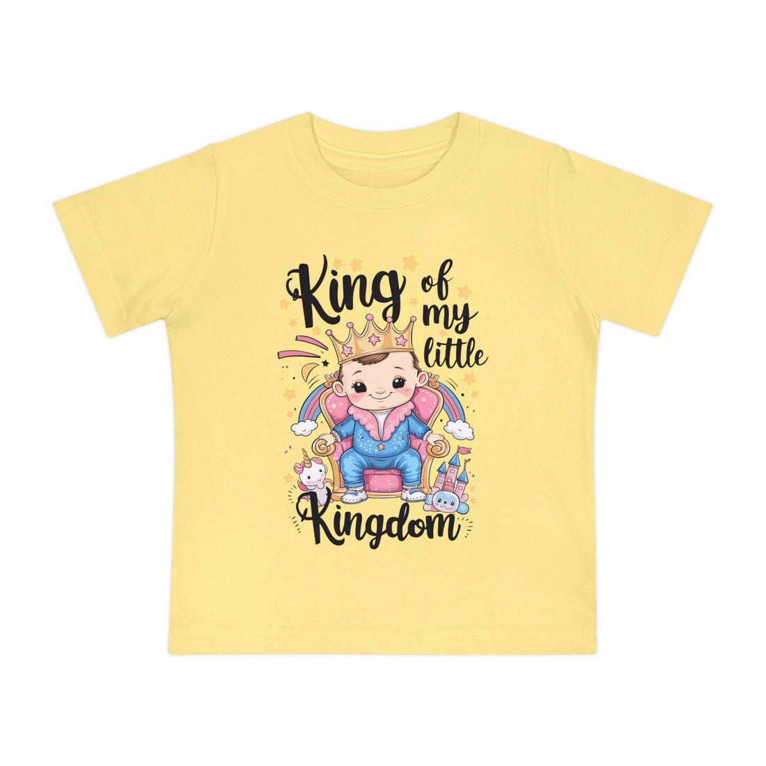 "King of my little kingdom" Baby Short Sleeve T-Shirt