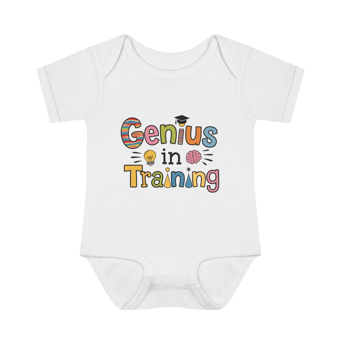 "Genius in training" Infant Baby Rib Bodysuit