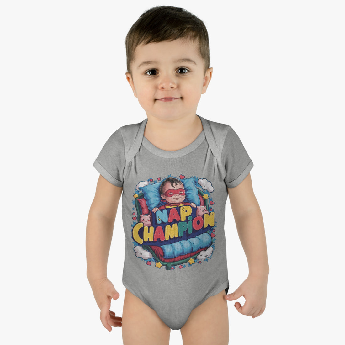 "Nap champion" Infant Baby Rib Bodysuit