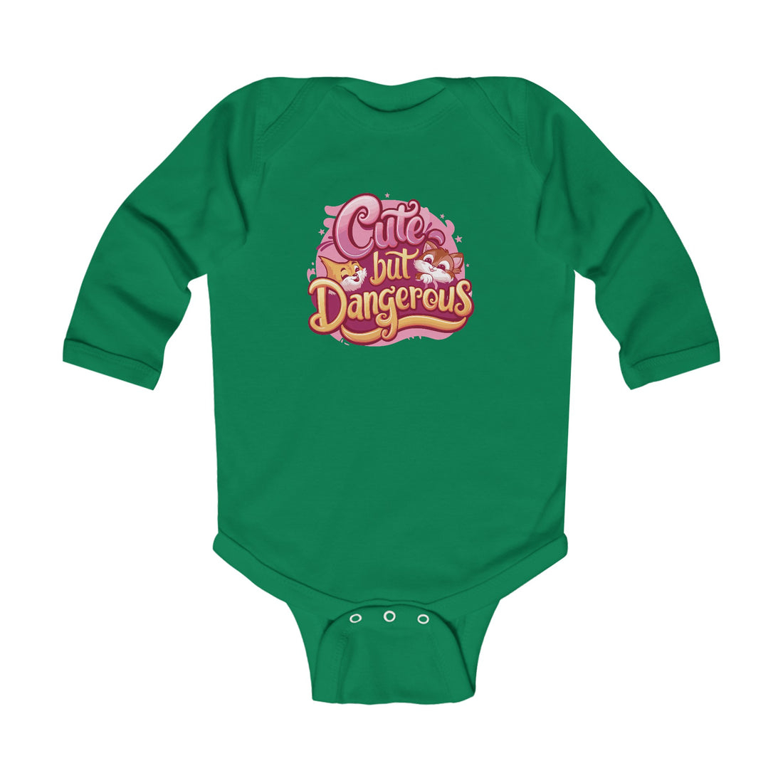 "Cute but dangerous" Infant Long Sleeve Bodysuit