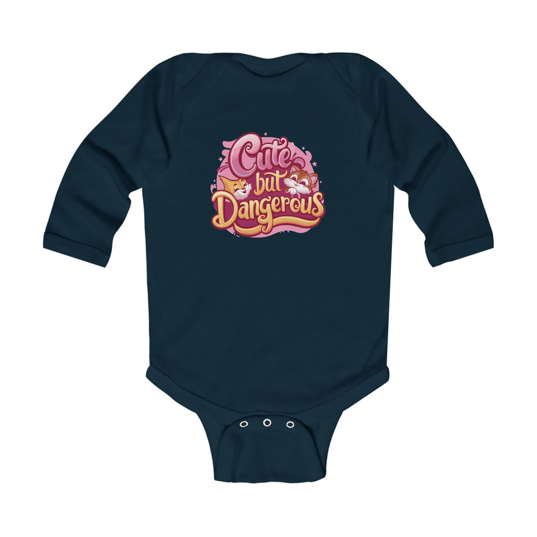 "Cute but dangerous" Infant Long Sleeve Bodysuit