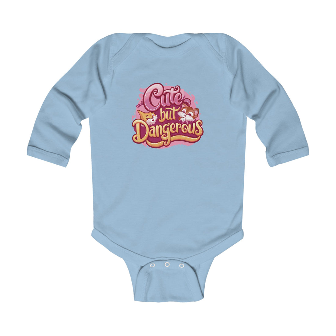 "Cute but dangerous" Infant Long Sleeve Bodysuit