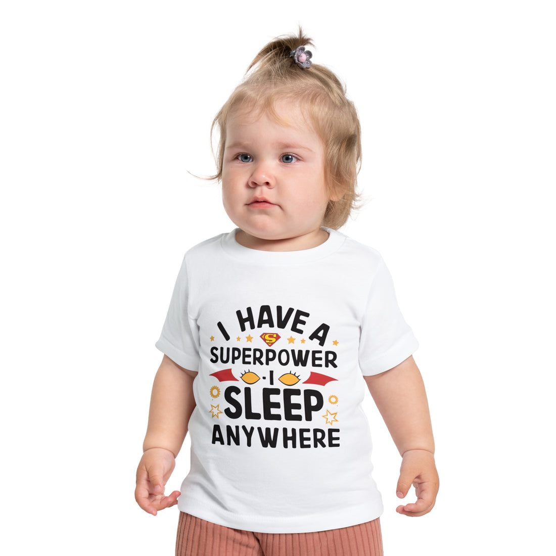 "I have a superpower I sleep anywhere" Baby Short Sleeve T-Shirt