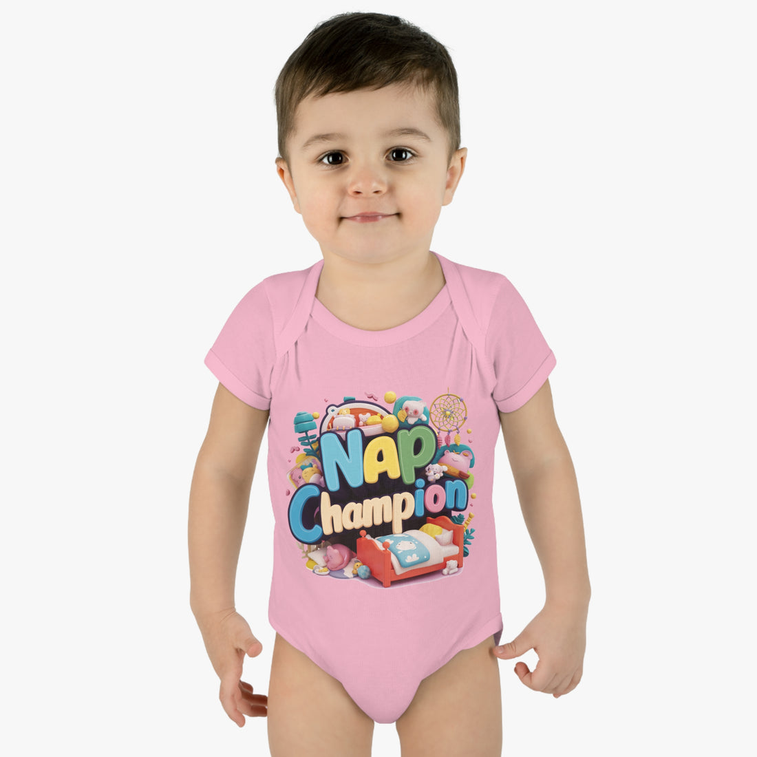 "Nap champion" Infant Baby Rib Bodysuit