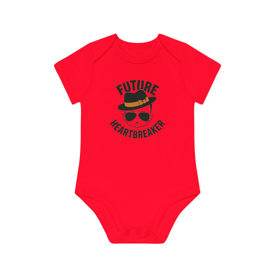 "Future heartbreaker" Baby Organic Short Sleeve Bodysuit