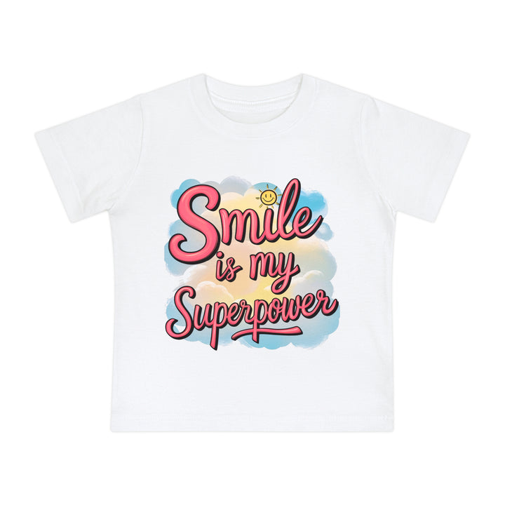 "Smile is my superpower" Baby Short Sleeve T-Shirt