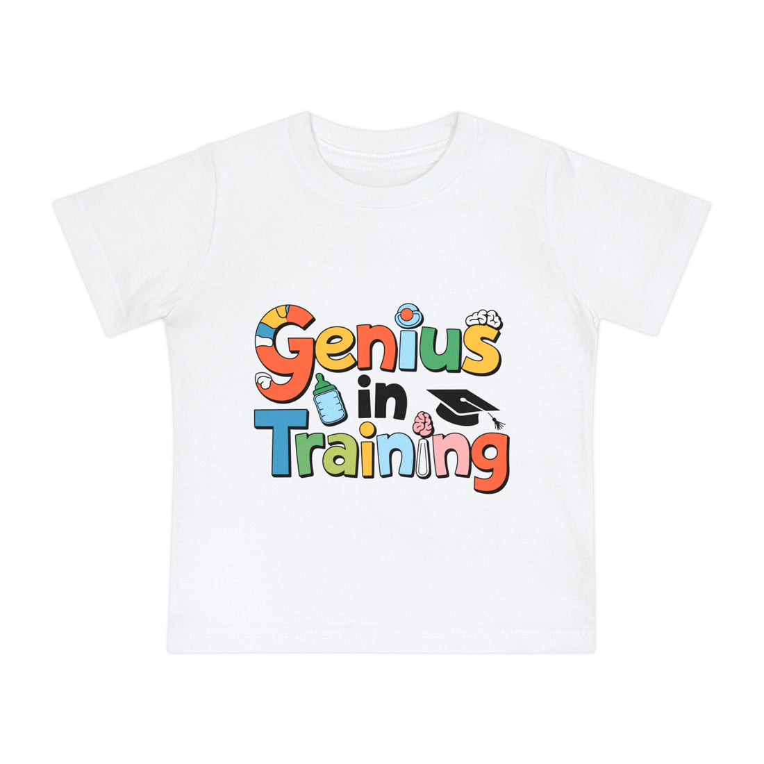 "Genius in training" Baby Short Sleeve T-Shirt