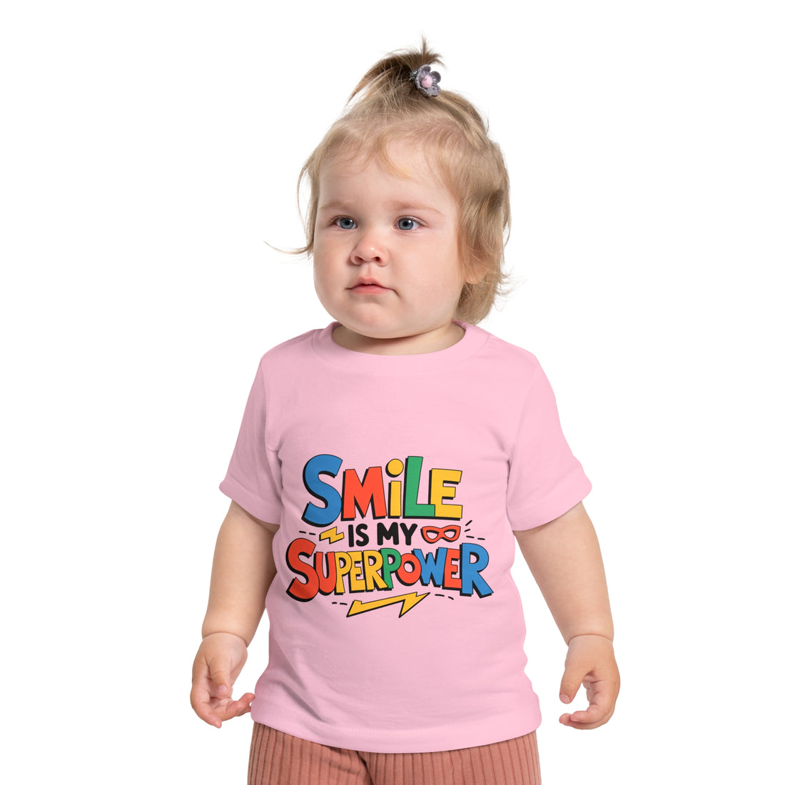 "Smile is my superpower" Baby Short Sleeve T-Shirt