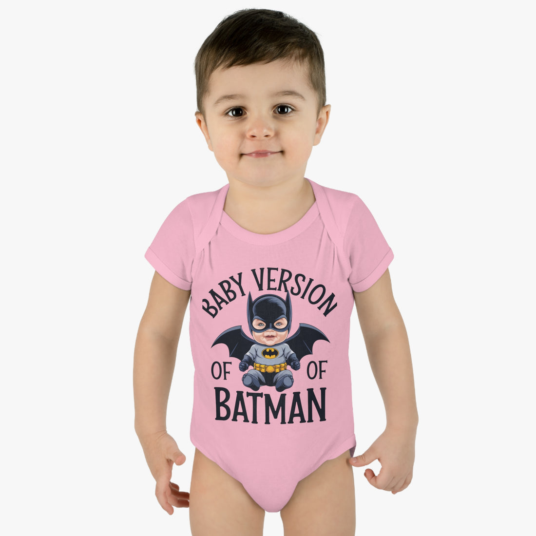 "Baby version of batman" Infant Baby Rib Bodysuit