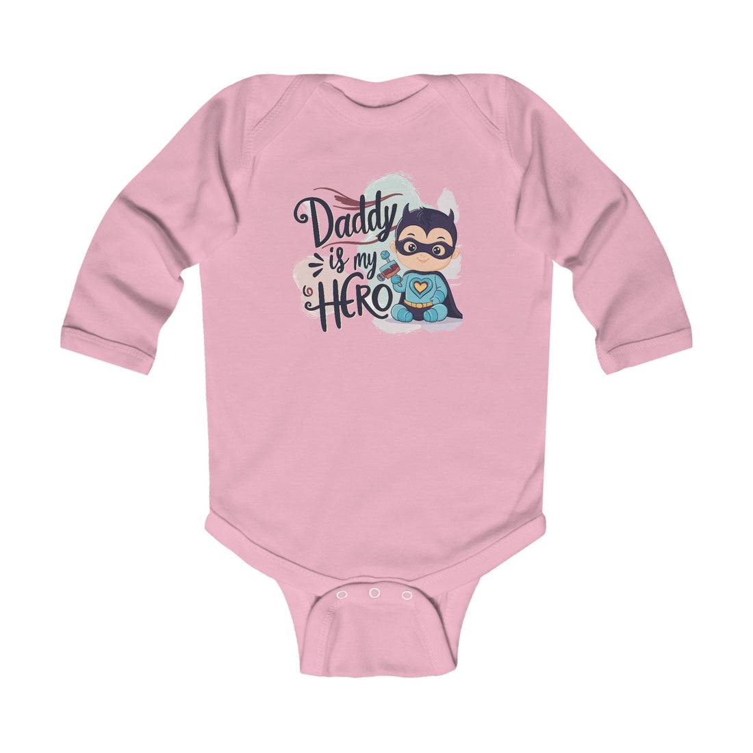 "Daddy is my hero" Infant Long Sleeve Bodysuit