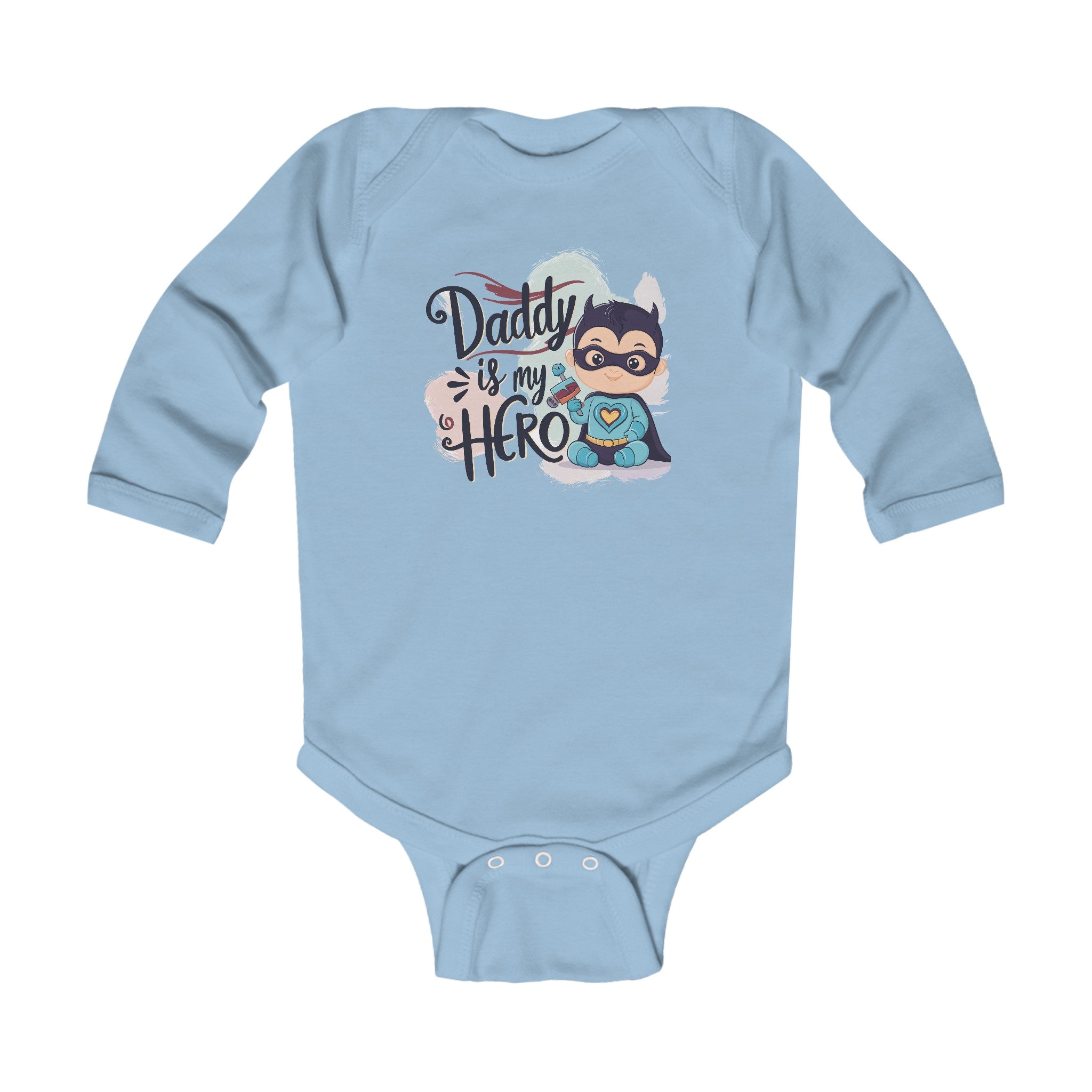 "Daddy is my hero" Infant Long Sleeve Bodysuit