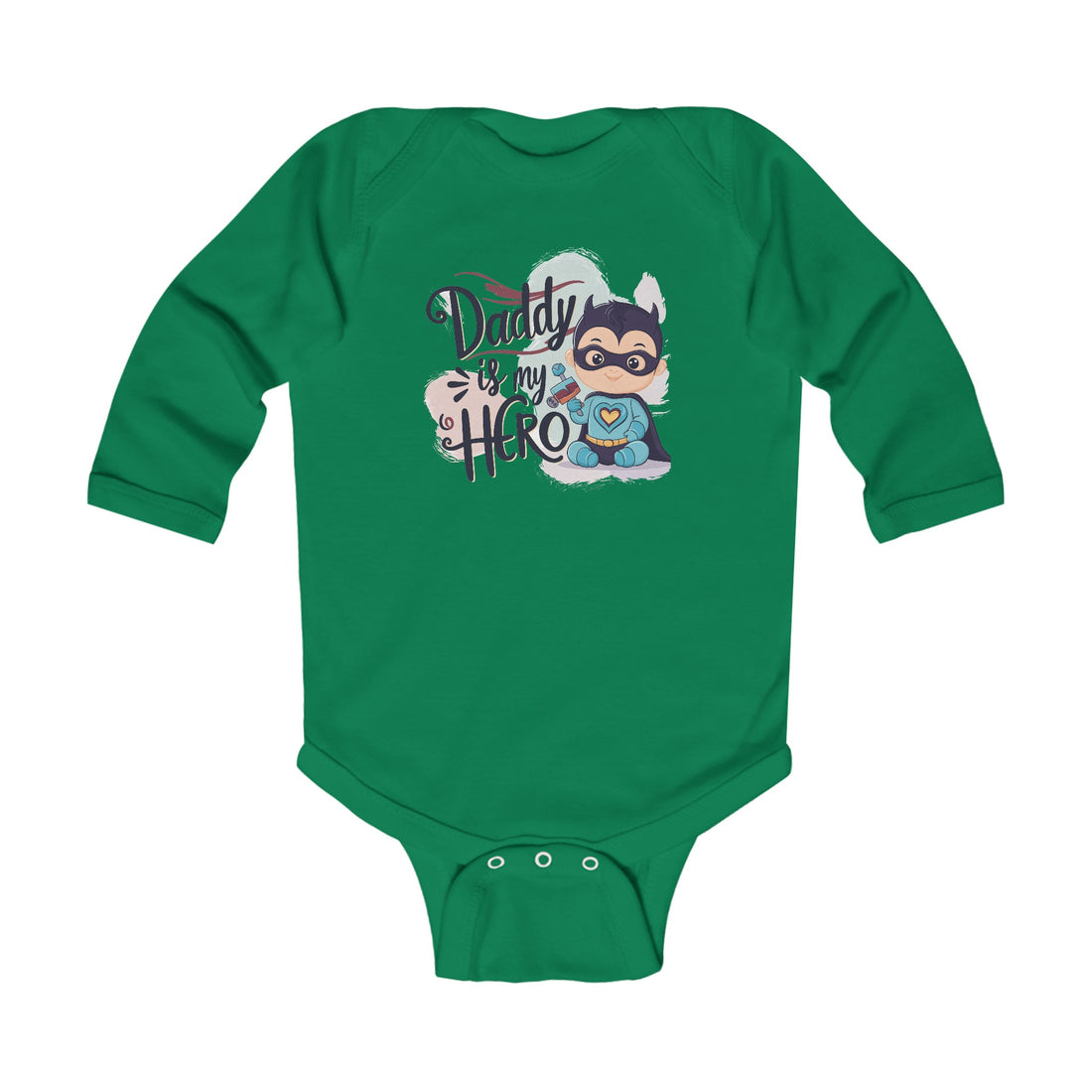 "Daddy is my hero" Infant Long Sleeve Bodysuit