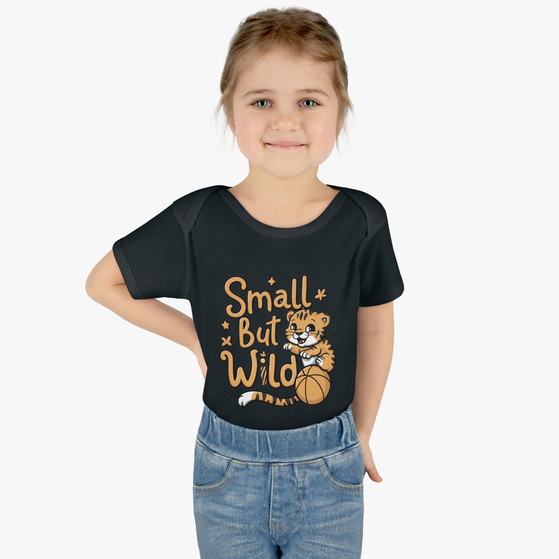 "Small but wild" Infant Baby Rib Bodysuit