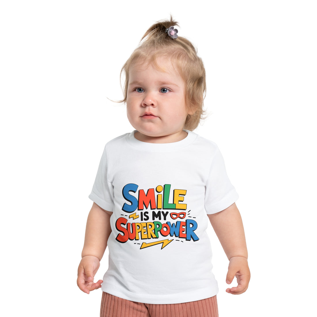 "Smile is my superpower" Baby Short Sleeve T-Shirt