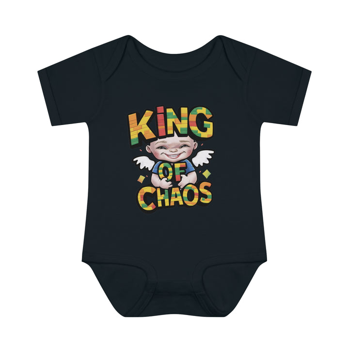 "King of chaos" Infant Baby Rib Bodysuit