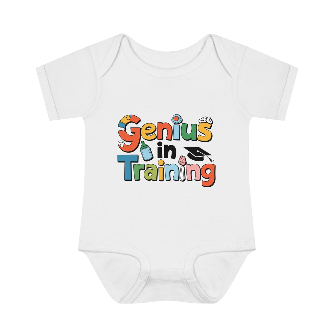 "Genius in training" Infant Baby Rib Bodysuit