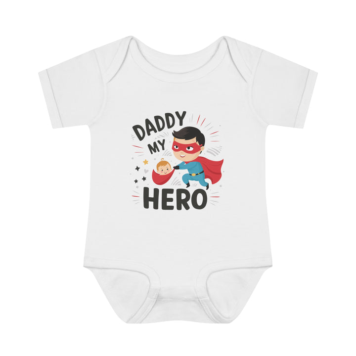 "Daddy is my hero" Infant Baby Rib Bodysuit