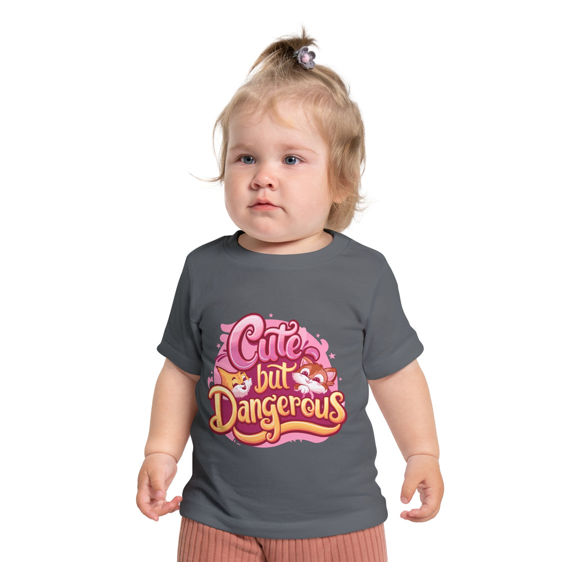 "Cute but dangerous" Baby Short Sleeve T-Shirt