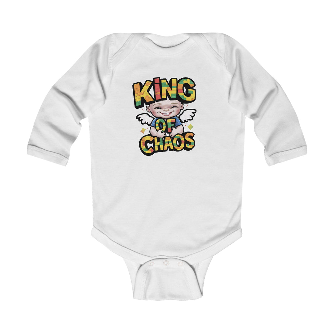 "King of chaos" Infant Long Sleeve Bodysuit