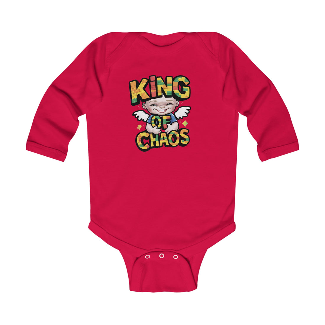 "King of chaos" Infant Long Sleeve Bodysuit