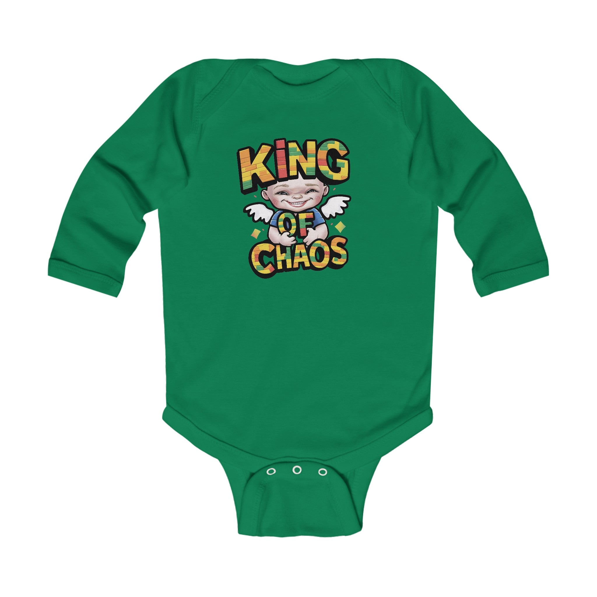 "King of chaos" Infant Long Sleeve Bodysuit