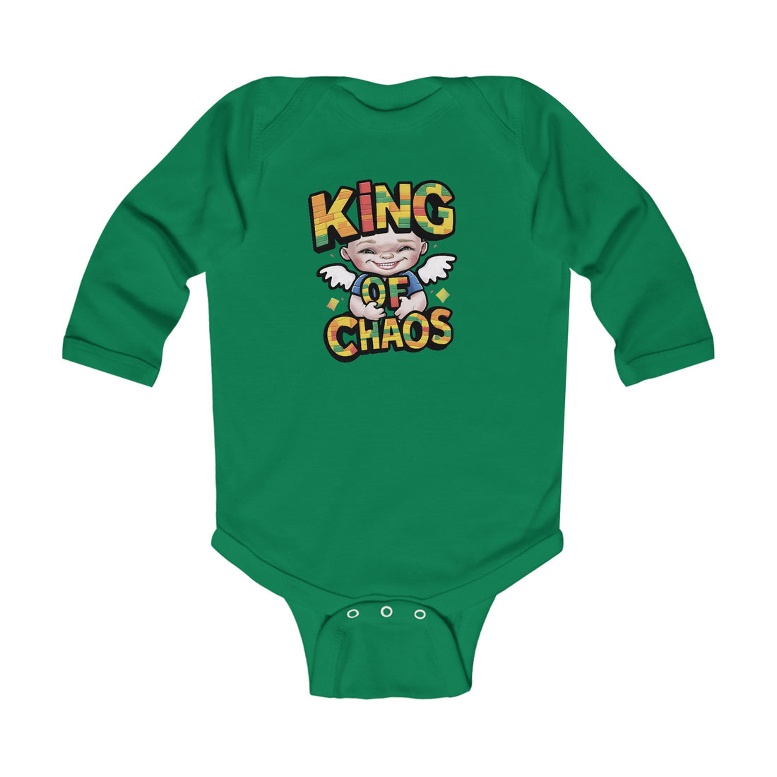 "King of chaos" Infant Long Sleeve Bodysuit