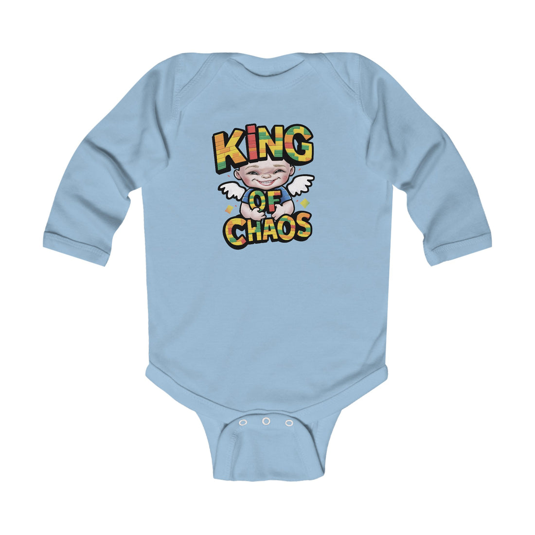 "King of chaos" Infant Long Sleeve Bodysuit