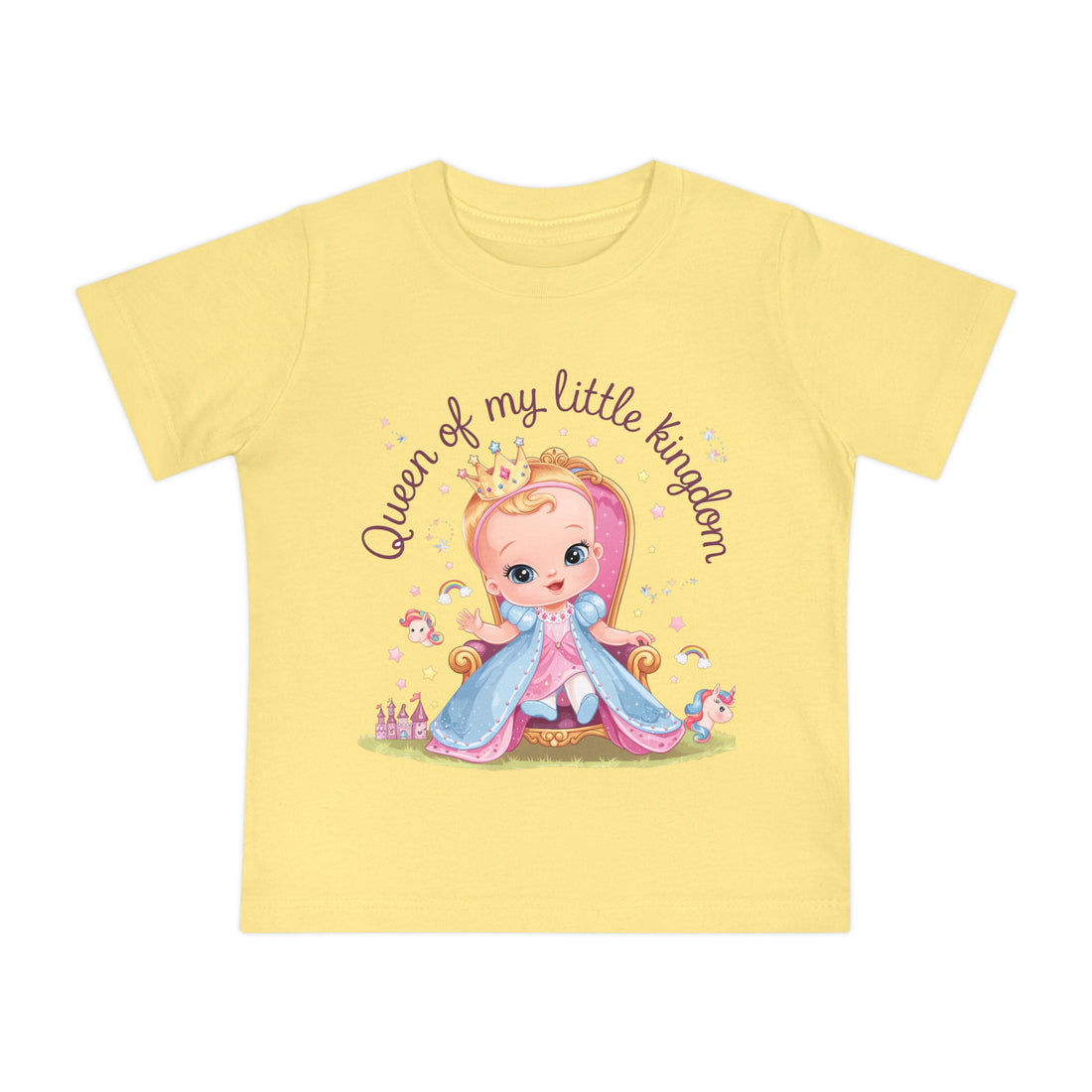 "Queen of my little kingdom" Baby Short Sleeve T-Shirt