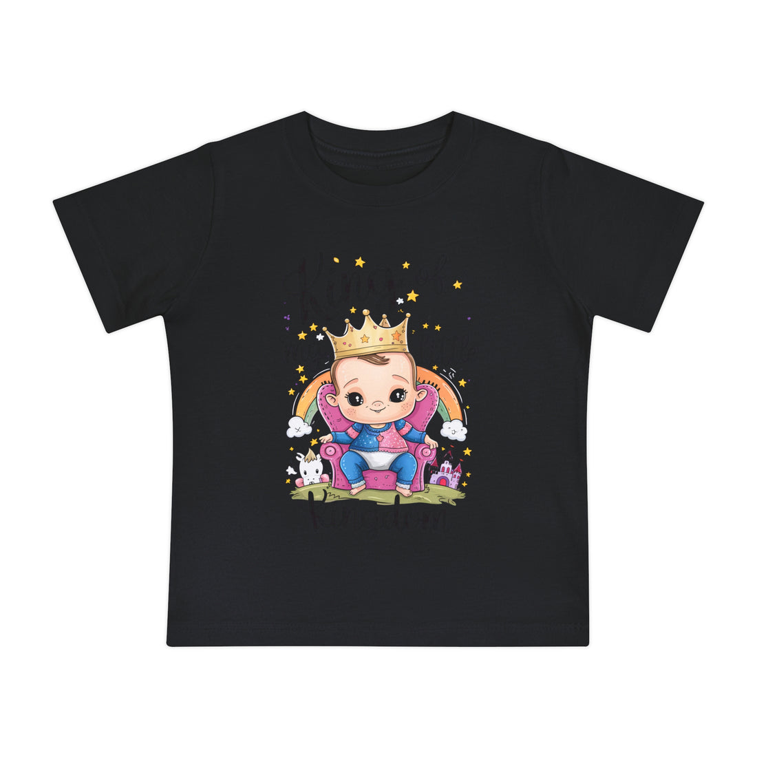 "King of my little kingdom" Baby Short Sleeve T-Shirt