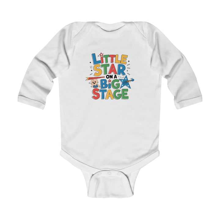 "Little star on a big stage" Infant Long Sleeve Bodysuit