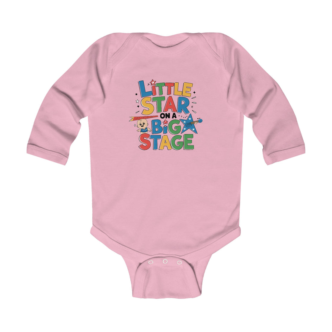 "Little star on a big stage" Infant Long Sleeve Bodysuit