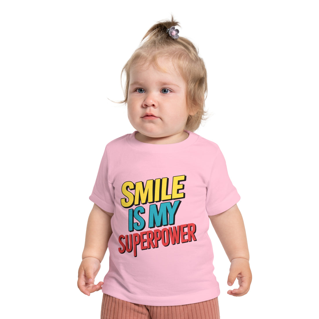 "Smile is my superpower" Baby Short Sleeve T-Shirt