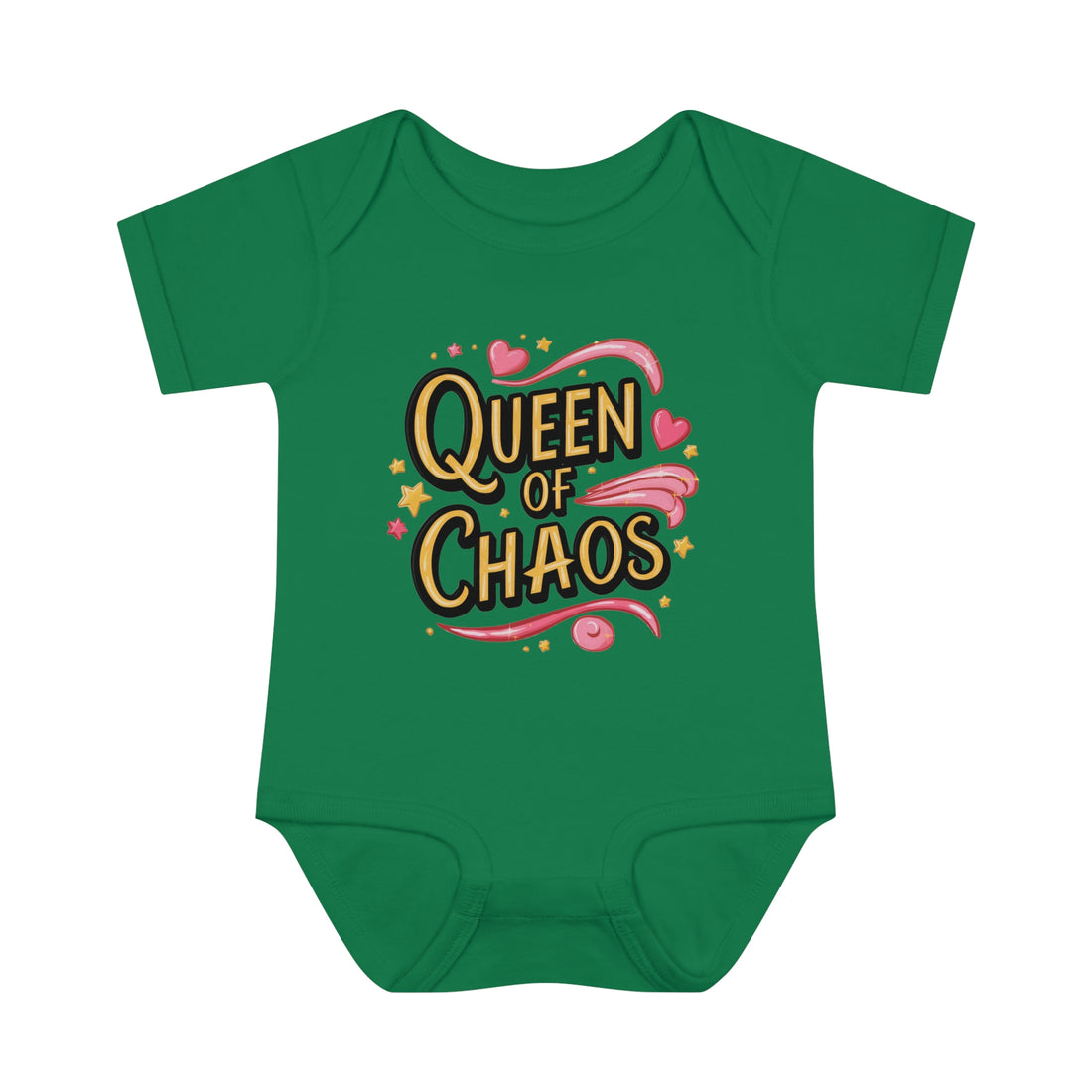 "Queen of chaos" Infant Baby Rib Bodysuit