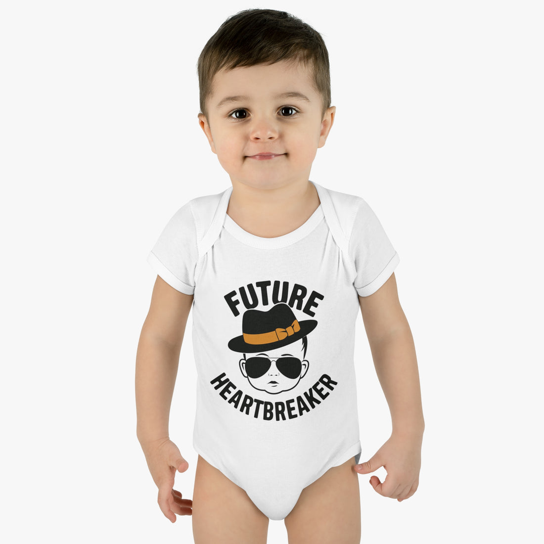 "Future heartbreaker" Infant Baby Rib Bodysuit