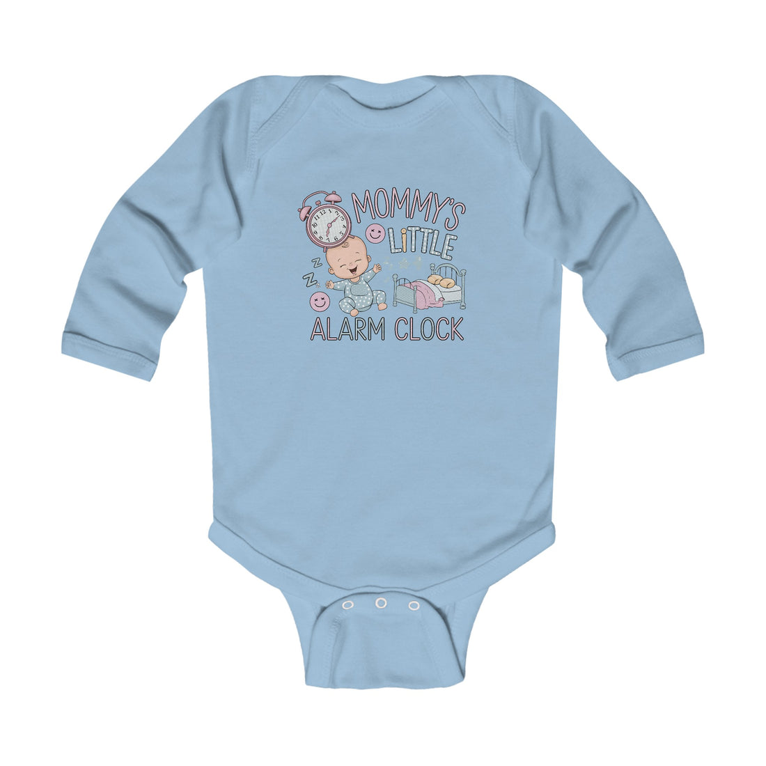 "Mommy's little alarm clock" Infant Long Sleeve Bodysuit